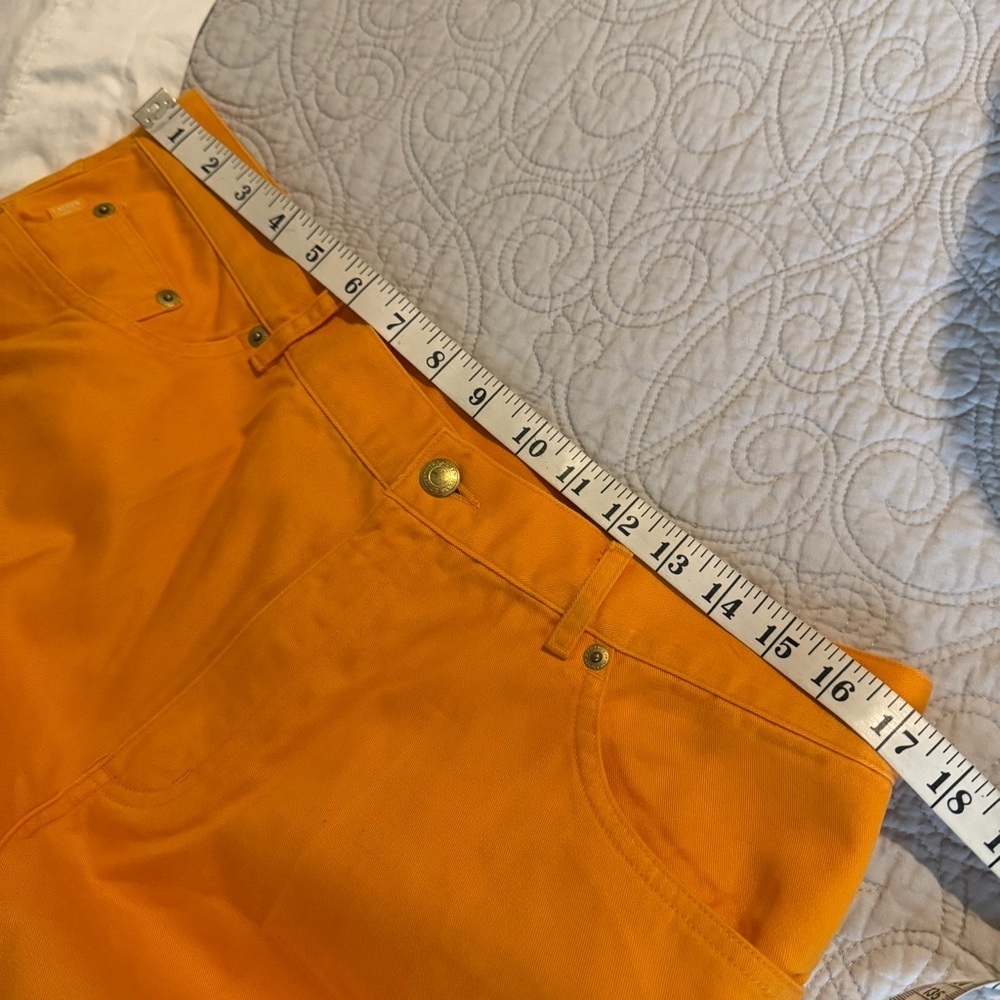Lauren Jeans Co. Ralph Lauren Bright Orange Pants - Picture 6 of 9